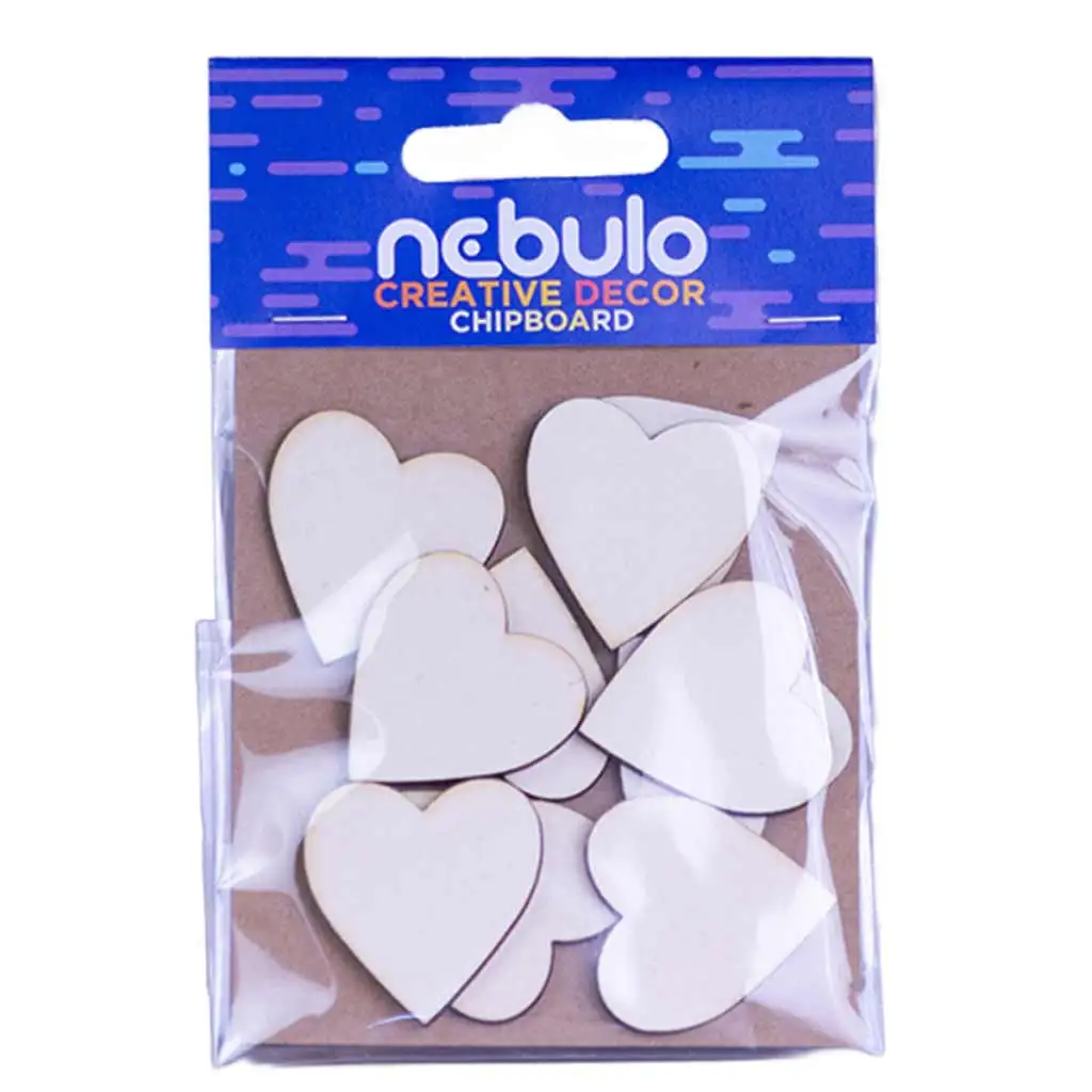 Nebulo: Mini szívek karton dekoráció 10db-os szett kép 1