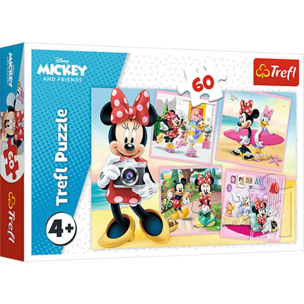 Minnie egér: Bájos Minnie puzzle 60db-os - Trefl kép 1