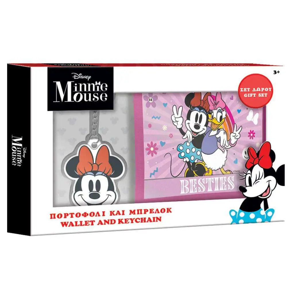 Minnie egér pénztárca kulcstartóval ajándékcsomag kép 1