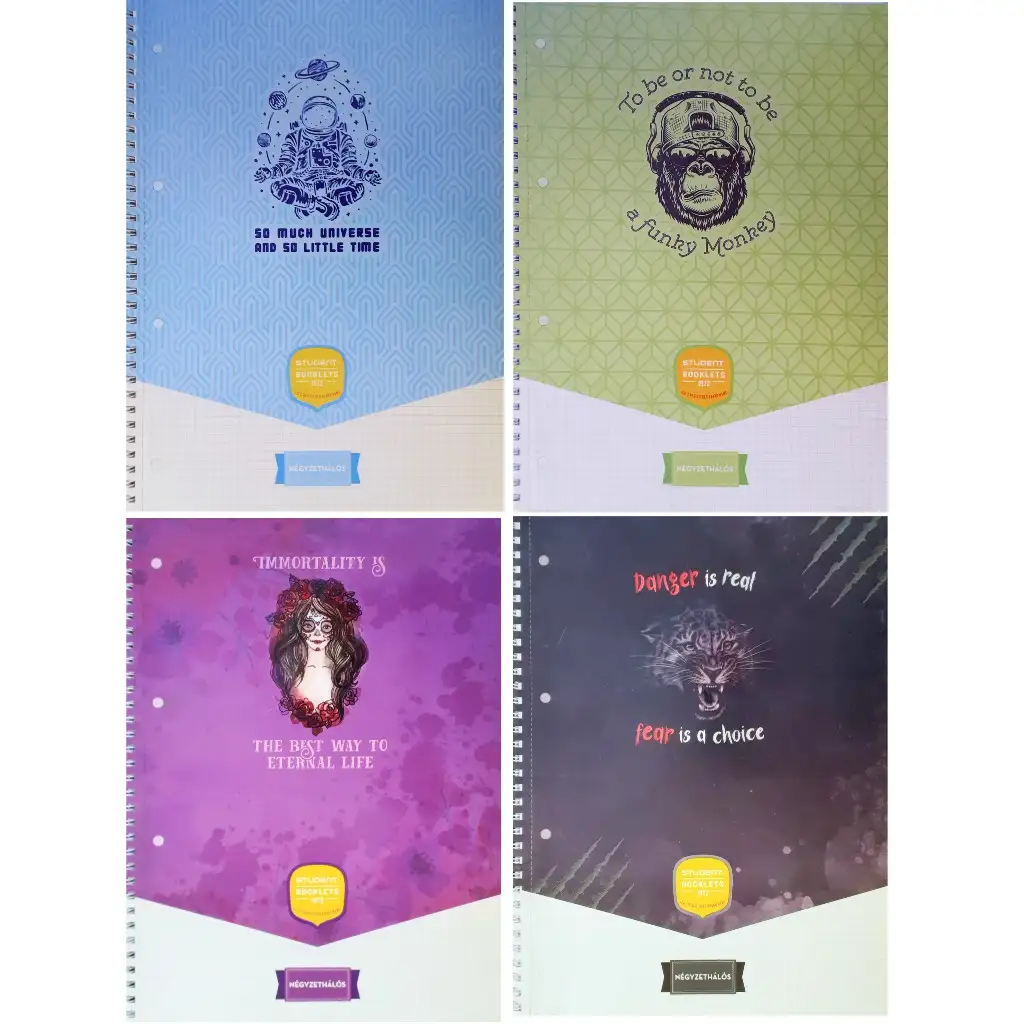 ICO: Student Art kockás spirál füzet A/4 70 lapos kép 1