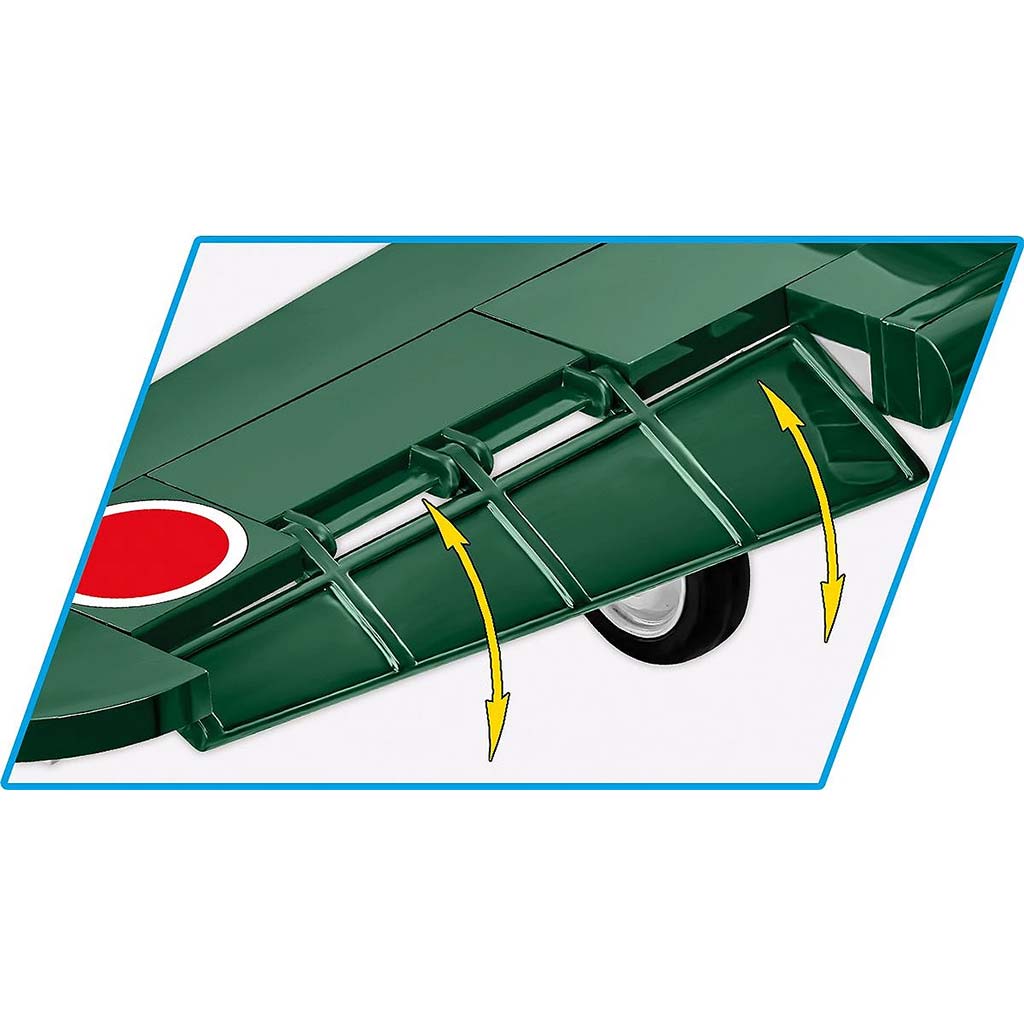 COBI: Mitsubishi A6M2 „Zero” vadászrepülőgép építőjáték (5861) kép 3