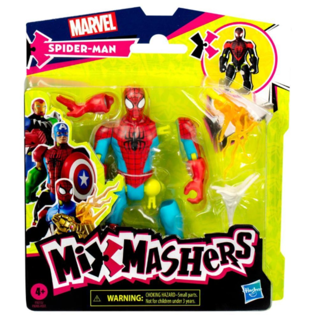 Marvel Mix Mashers: Bosszúállók Pókember figura kiegészítőkkel - Hasbro kép 1