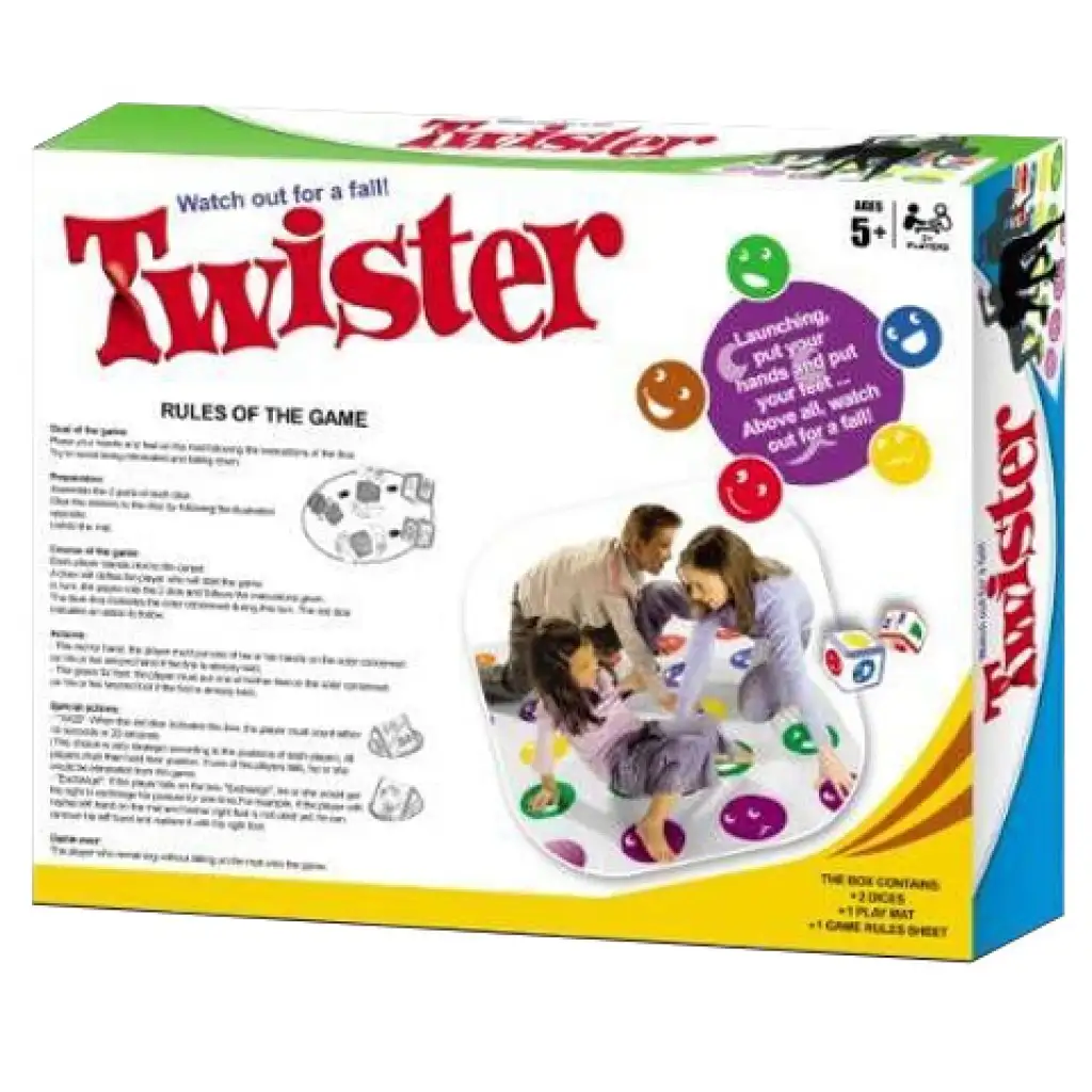Twister ügyességi játék dobókockával kép 2