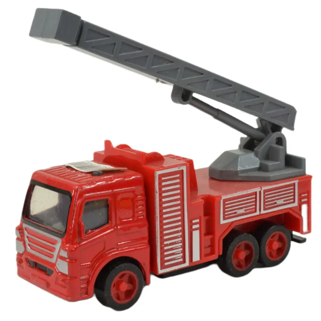 Fire Rescue: Lendkerekes tűzoltósági kamion többféle változatban 9,5cm 1db kép 2