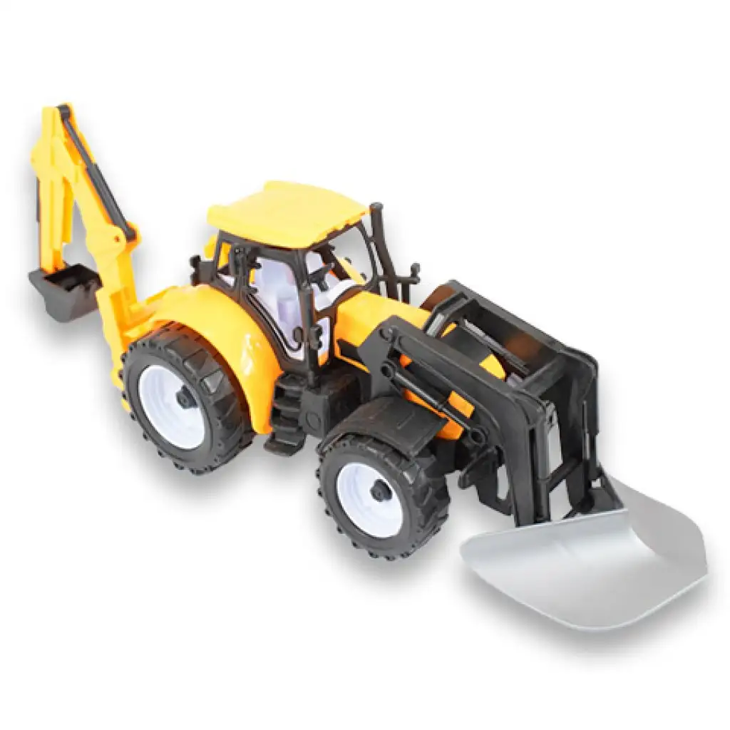 Engineering Truck: Kotrórakodó traktor munkagép kétféle változatban 39cm kép 3