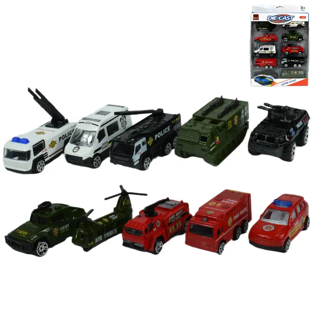 Die-Cast: Rendvédelmi kisautó szett kétféle változatban kép 1