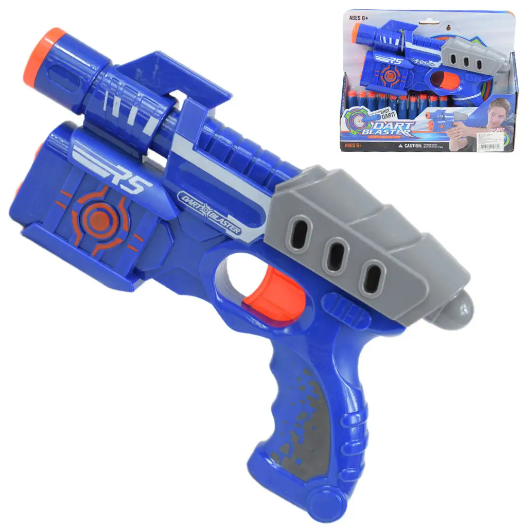Dart Blaster: Manuális szivacslövő fegyver 18 méteres lövő távolsággal 24cm kép 1