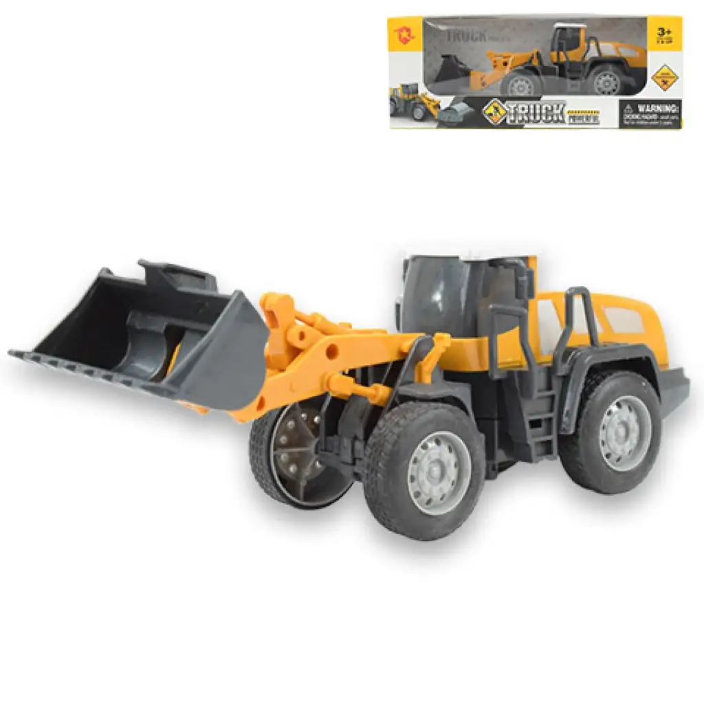 Engineering Truck: Homlokrakodó traktor munkagép 16cm kép 1