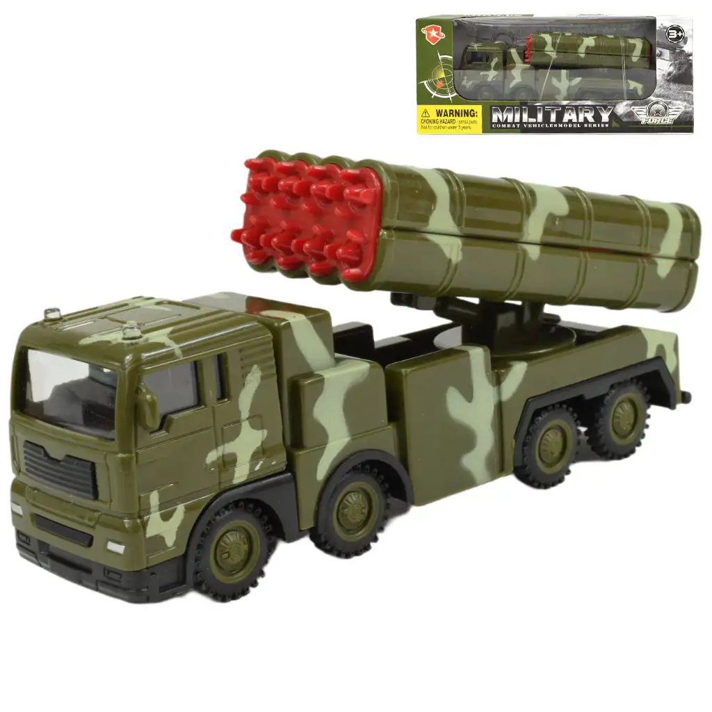 Military Force: Terepmintás rakétavető katonai teherautó 16cm kép 1
