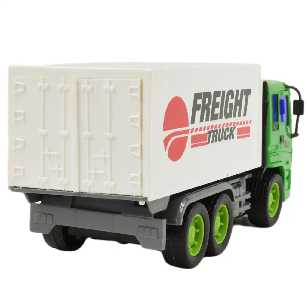 Construction Truck: Konténeres teherautó lendkerekes kialakítással 19cm kép 2