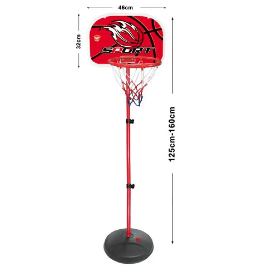Állványos kosárlabda palánk labdával 160cm kép 2