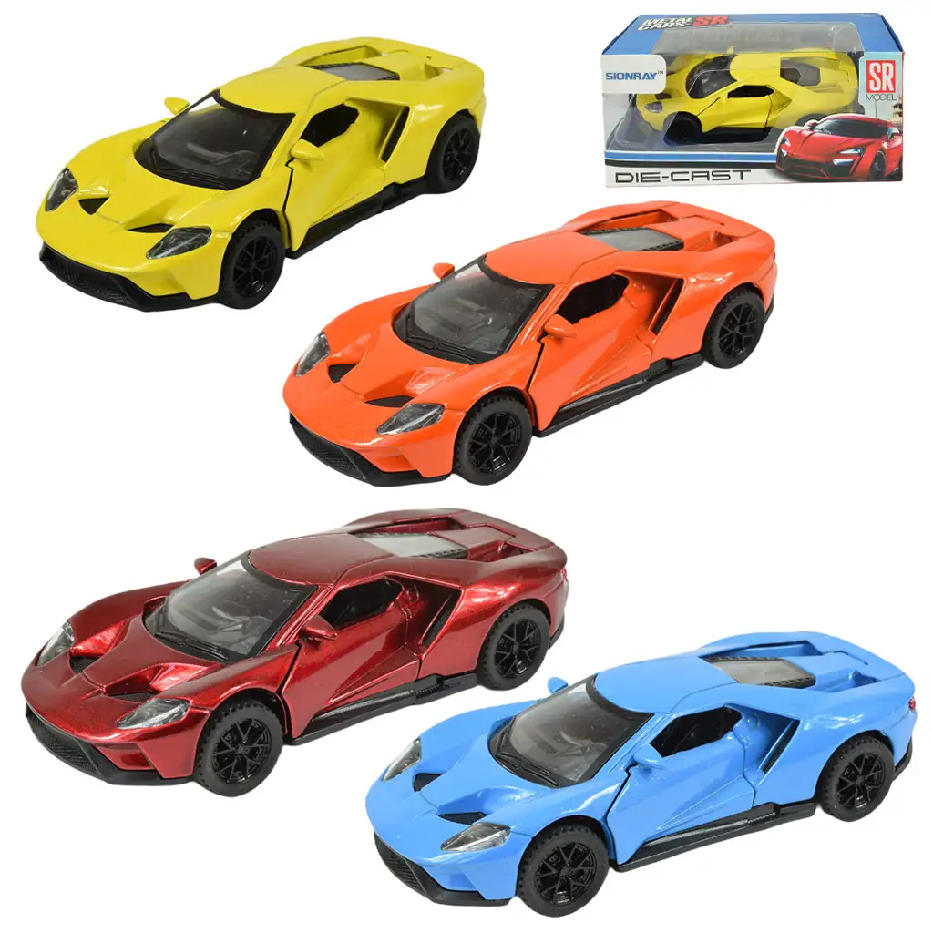 Die-Cast: Sportautó fénnyel és hanggal többféle változatban 13cm kép 1