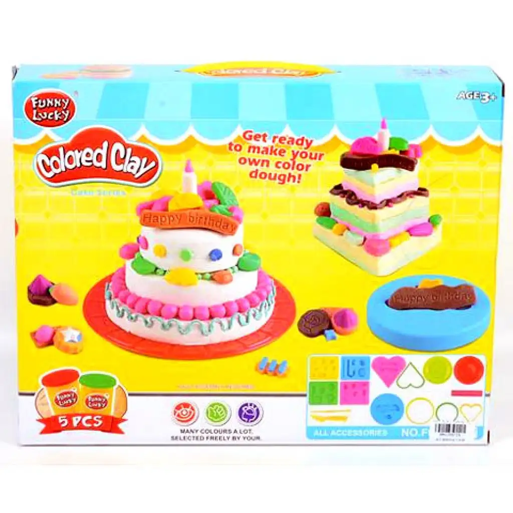 Funny Lucky szülinapi torta gyurma szett kép 1