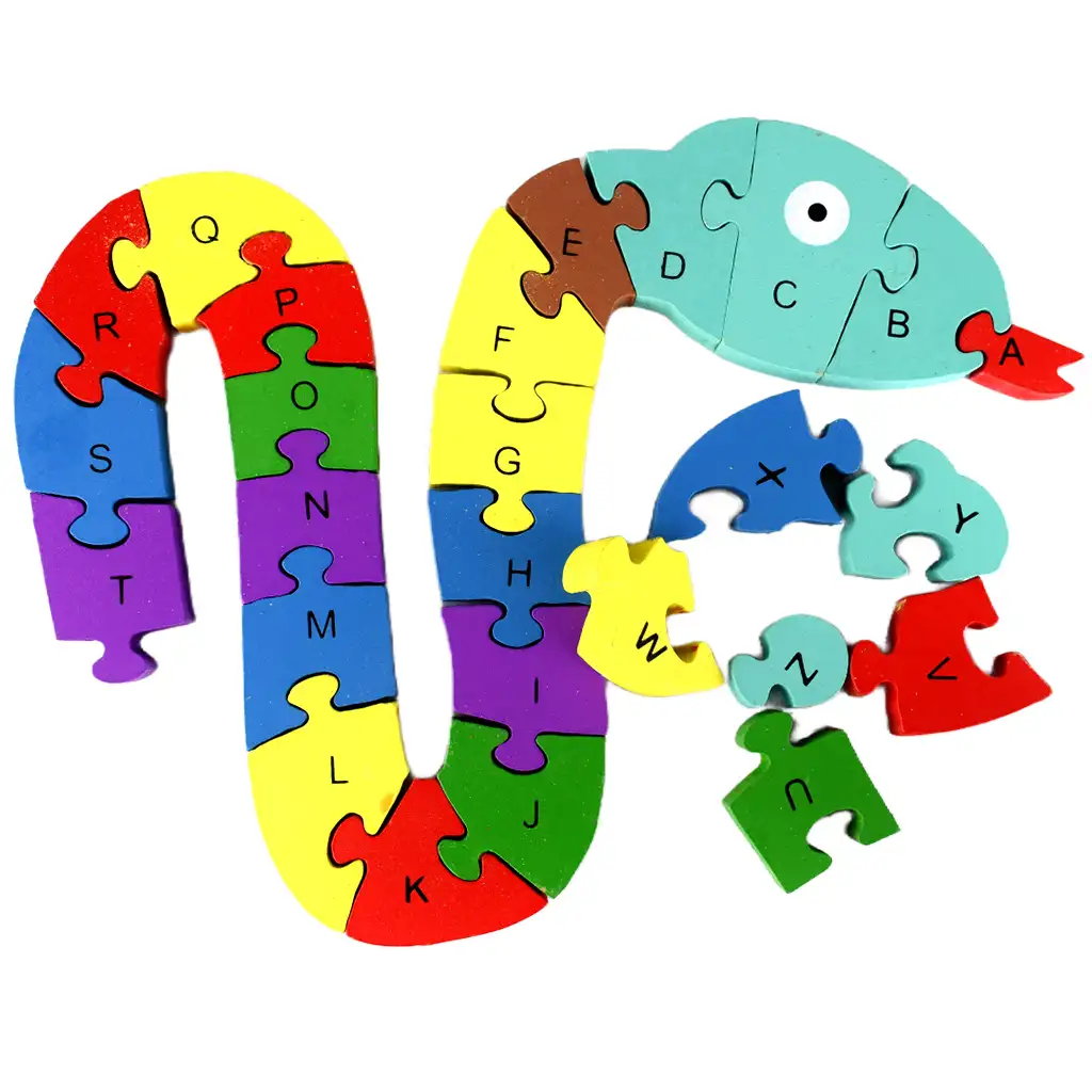 ABC - 123 kígyós fa oktató puzzle kép 3