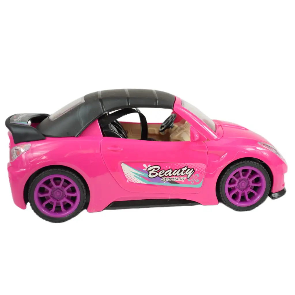 Fashion Sport Car: Rózsaszín sportautó szett fénnyel és hanggal, helikopterrel kép 8