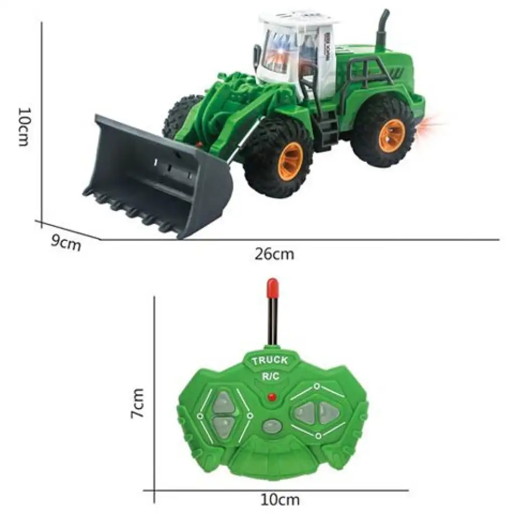 RC távirányítós homlokrakodó munkagép 1/30 27MHz kép 1