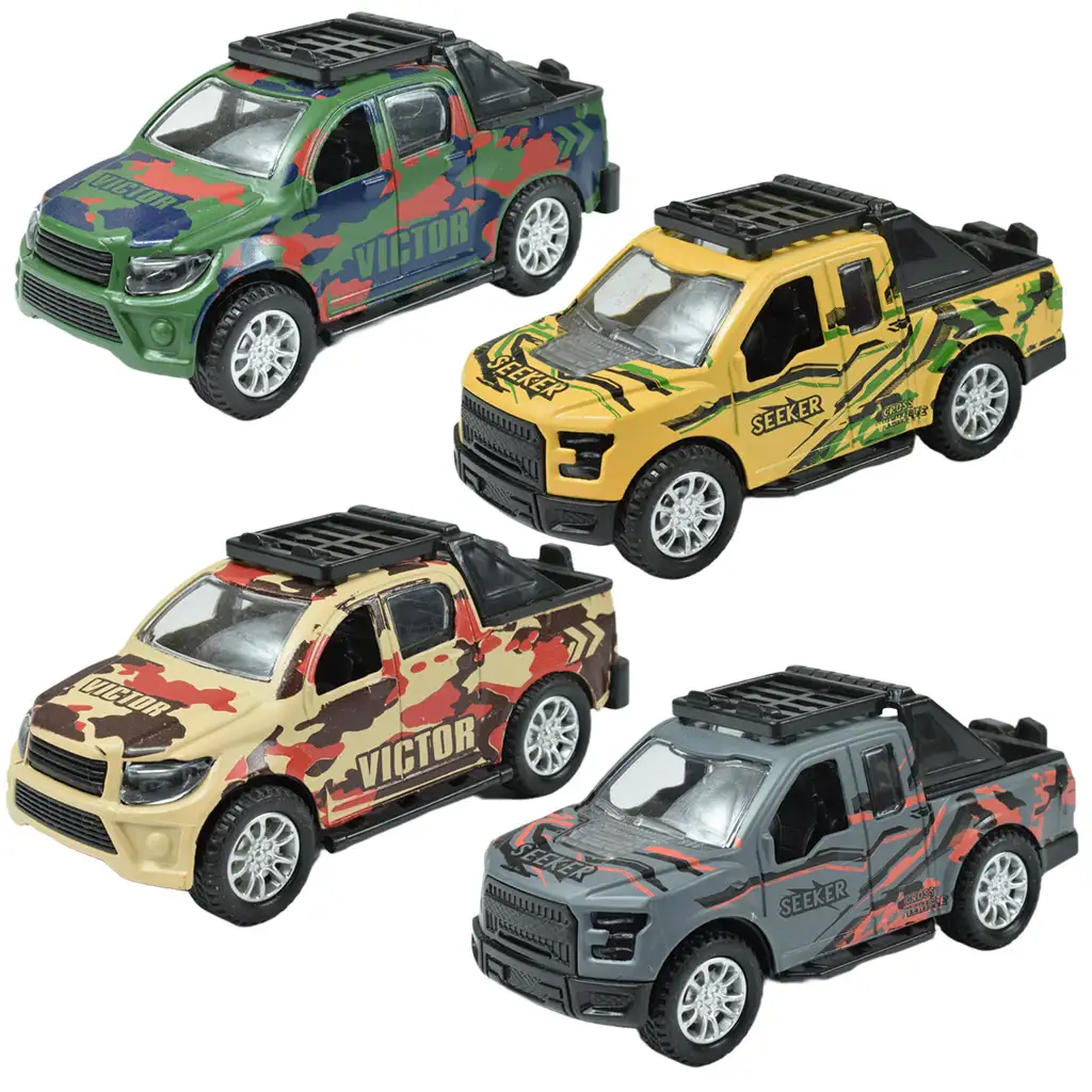 Fast Racer: Lendkerekes PickUp terepjáró többféle változatban 11cm kép 1