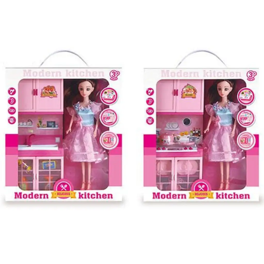Pink konyha babával, fénnyel és hanggal kétféle változatban kép 1
