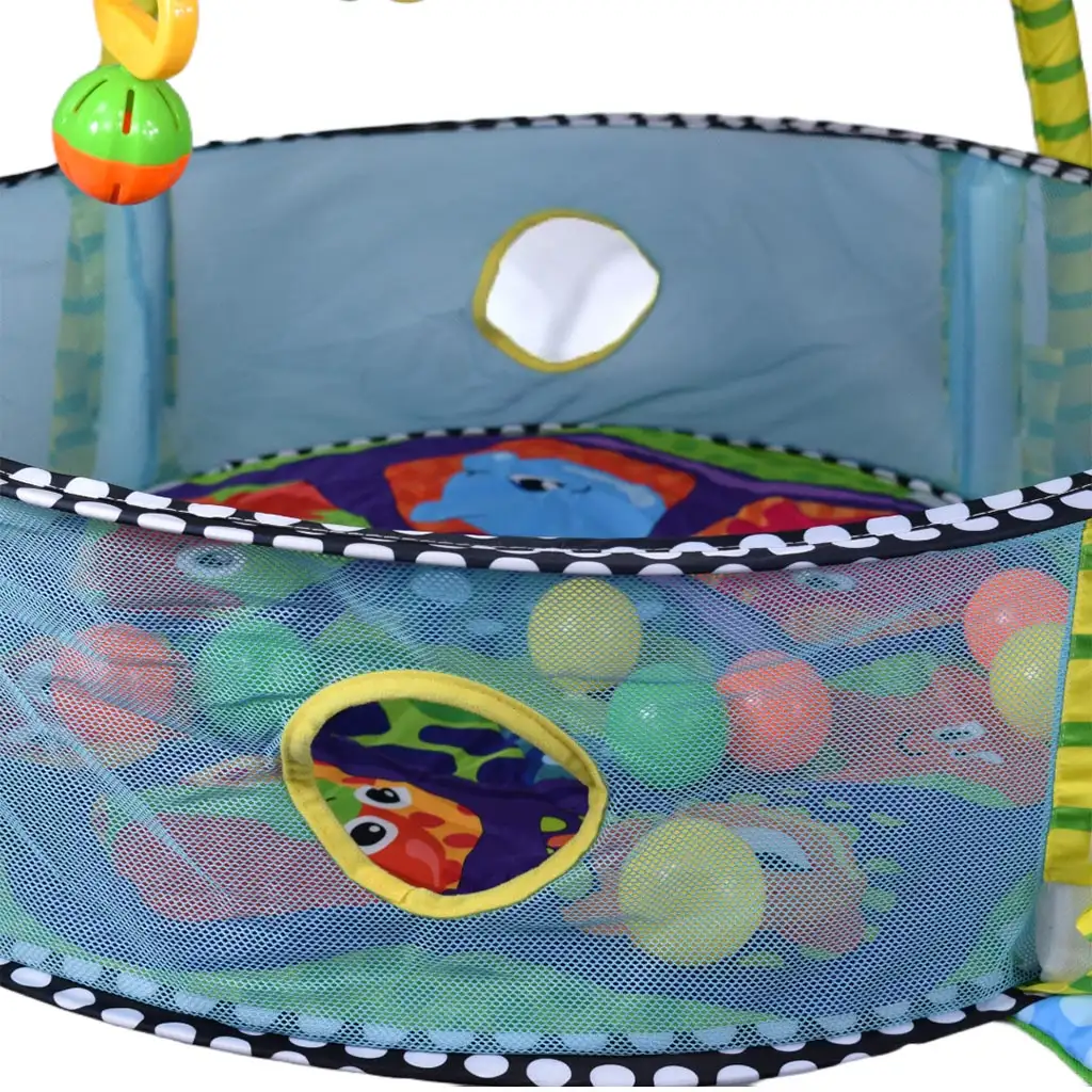 Teknősbékás bébi medence labdákkal és kiegészítőkkel 70x90cm kép 6