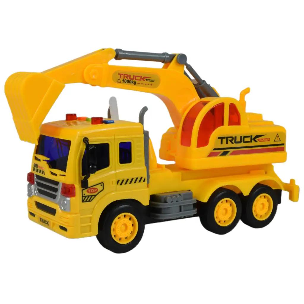 City Truck: Markolós teherautó fénnyel és hanggal 1/18 kép 2