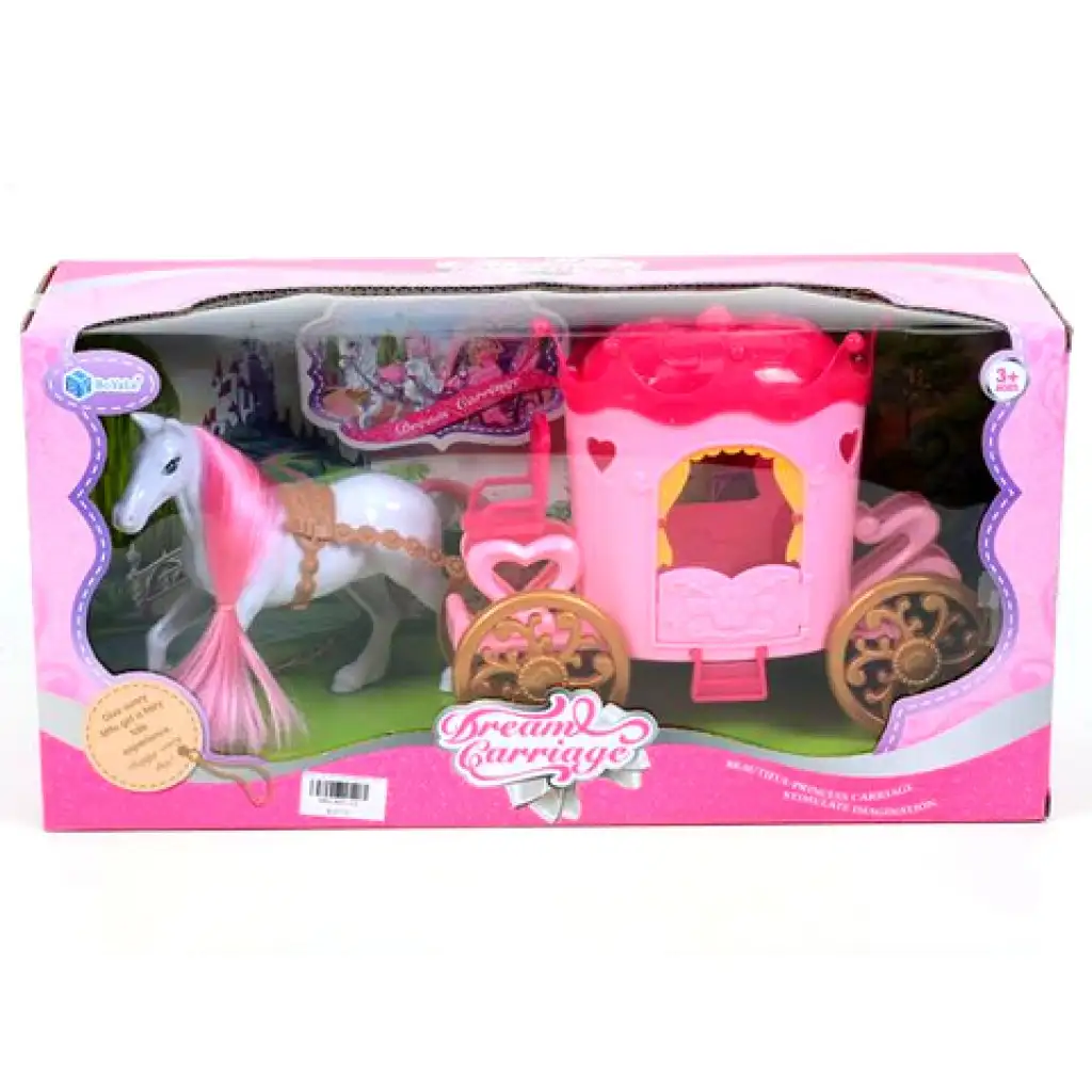 Pink lovashintó szett lóval kép 1