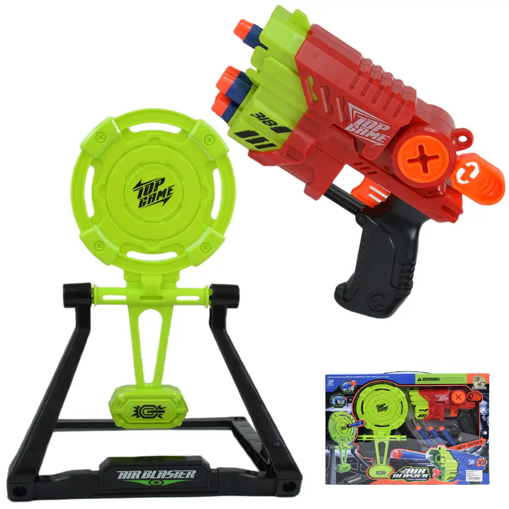 Air Blaster: EVA szivacslövő fegyver céltáblával és töltényekkel 19x14cm kép 1