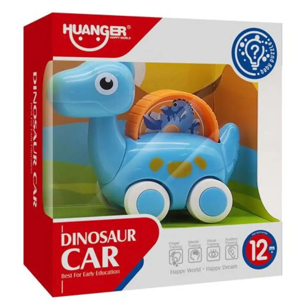 Kék dinoszauruszos bébijárgány 10,5cm kép 1