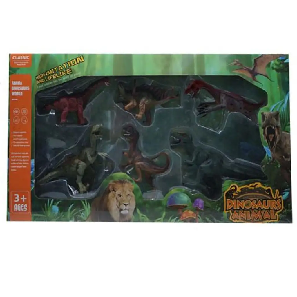 Dino World: 6db-os dinoszaurusz szett kép 1