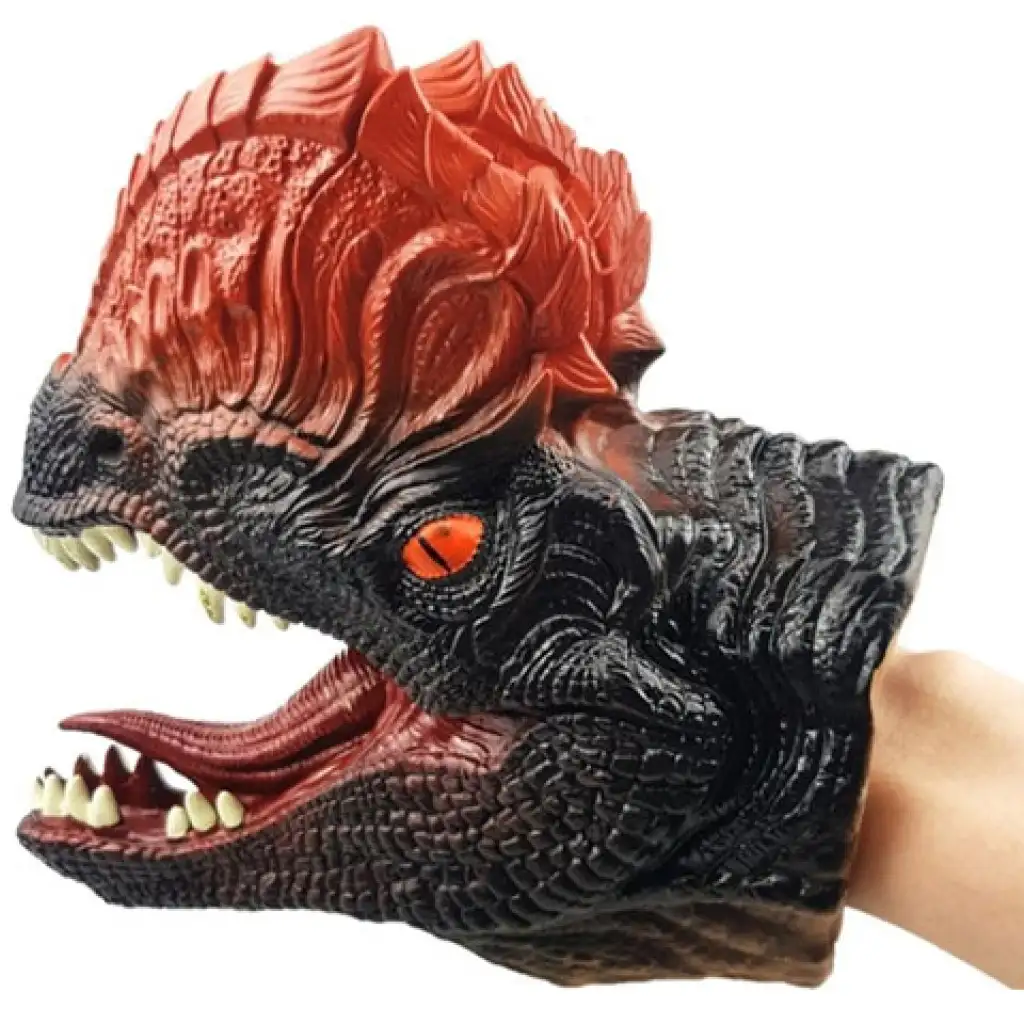 Dilophosaurus dinoszaurusz kézbáb kép 1