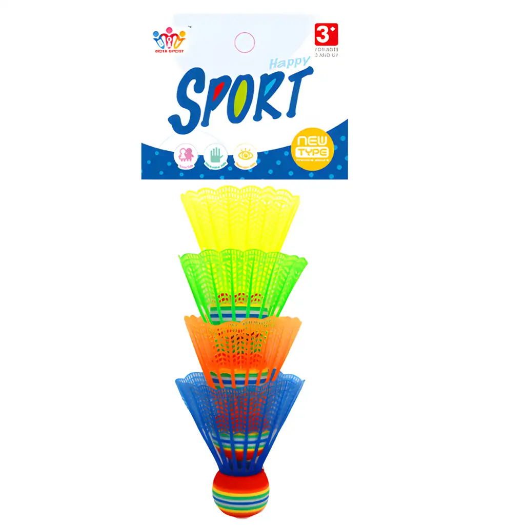 Színes tollaslabda szett 4db-os kép 1