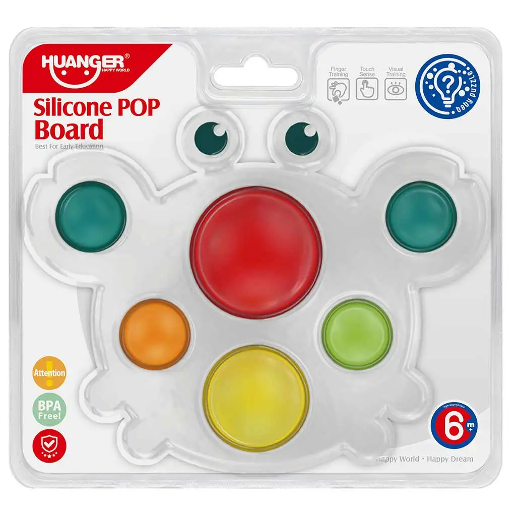 Happy World: Pop it! Nyugtató rákpajti készségfejlesztő bébijáték kép 1