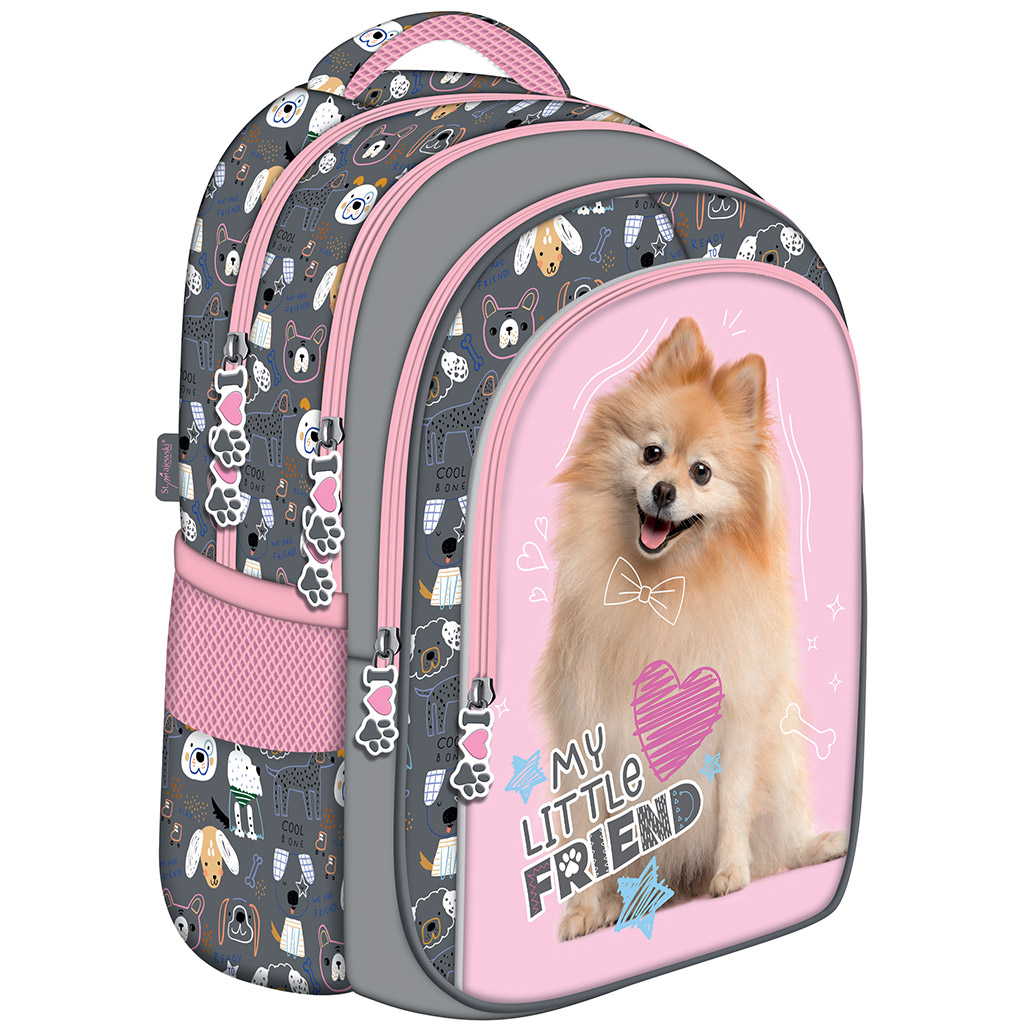 My Little Friend Sweet Pomeranian kutyás iskolatáska, hátizsák BPL58 40x29x19cm kép 1