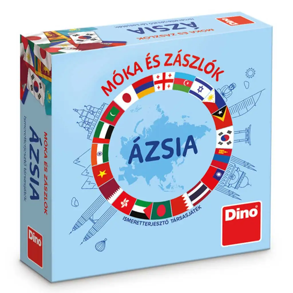 Móka és zászlók - Ázsia társasjáték kép 1