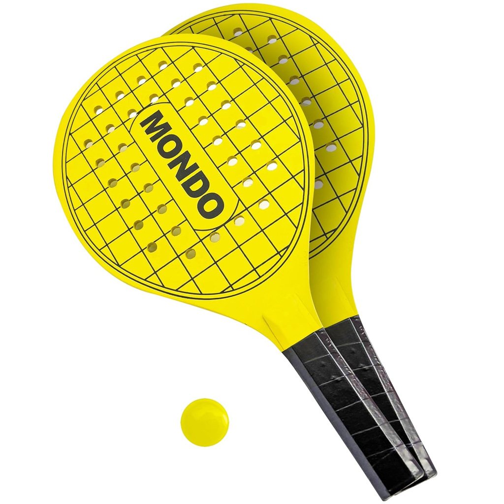Sárga padel ütő strandtenisz szett - Mondo Toys kép 1