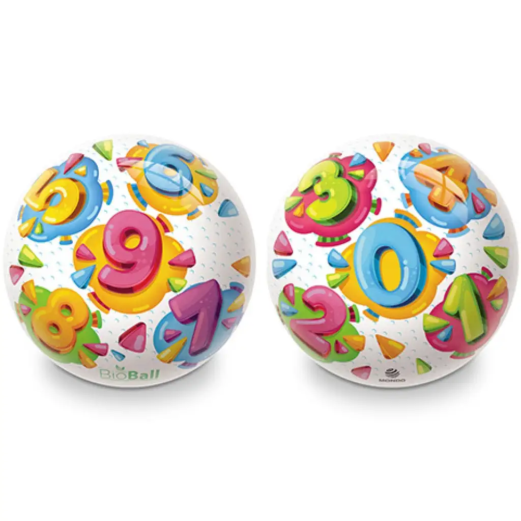 Színes számos BioBall gumilabda 23cm kép 1