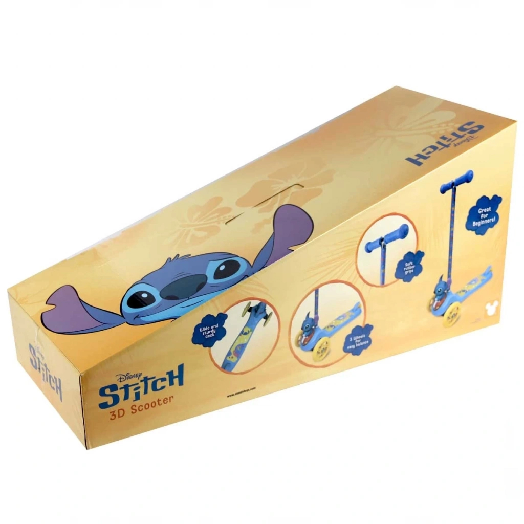 Disney Stitch 3D háromkerekű roller - Mondo Toys kép 2