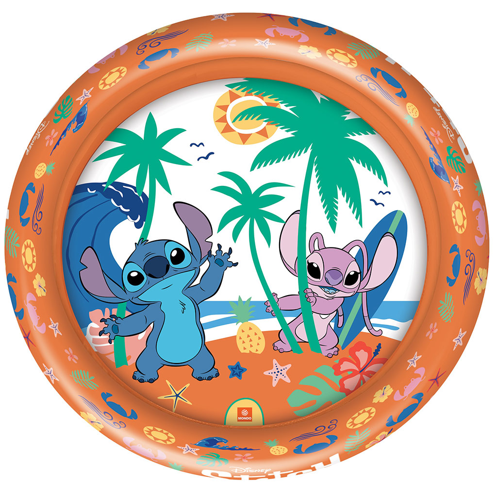 Disney Stitch 2 gyűrűs felfújható medence 100cm - Mondo Toys kép 2