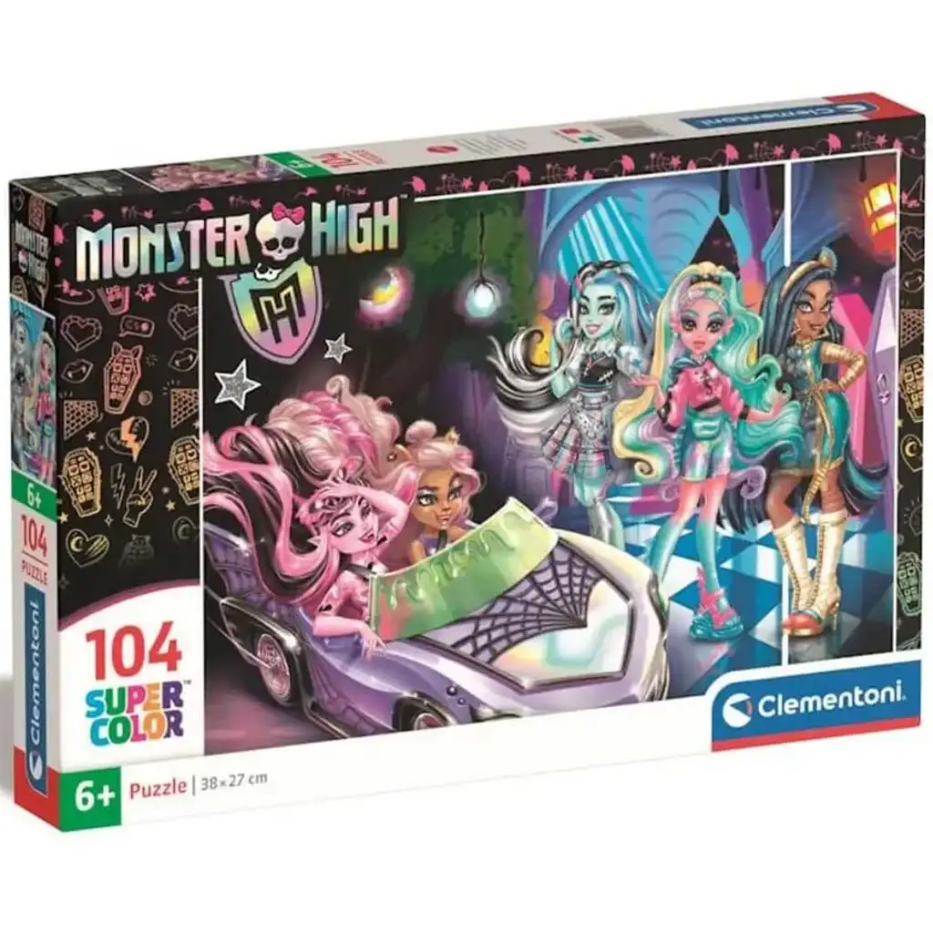 Monster High 2 104db-os supercolor puzzle - Clementoni kép 1