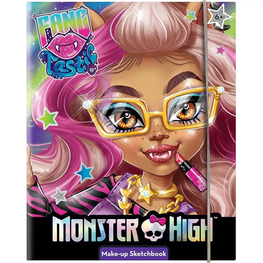 Monster High: Sminkelő és színező foglalkoztató füzet 44 oldalas - Lisciani kép 1