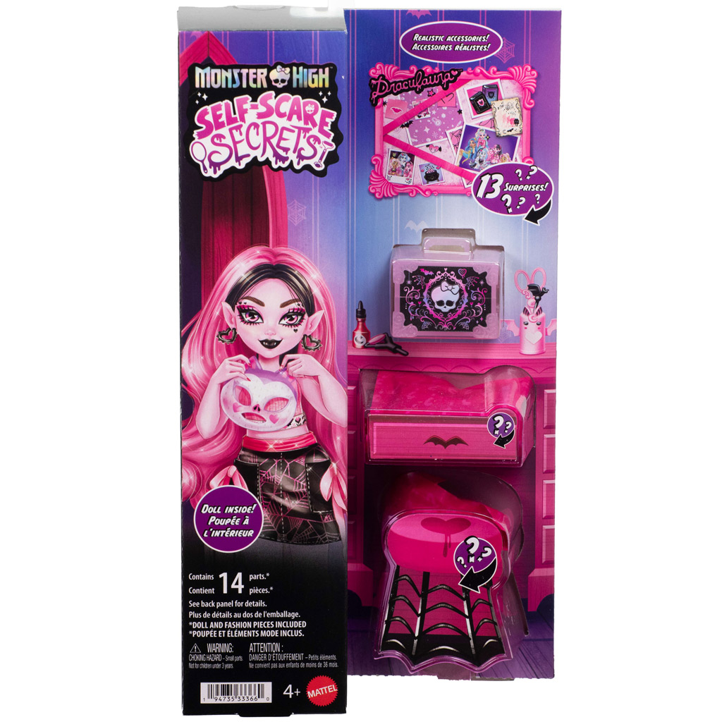 Monster High Rémségápolás Draculaura baba kiegészítőkkel - Mattel kép 1