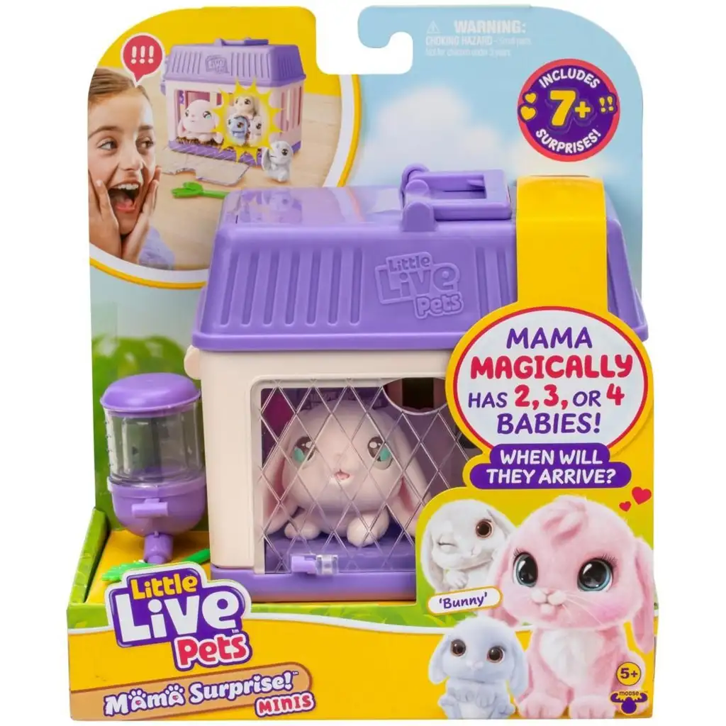 Little Live Pets: Nyuszi mama és kicsinyei játékszett kép 1