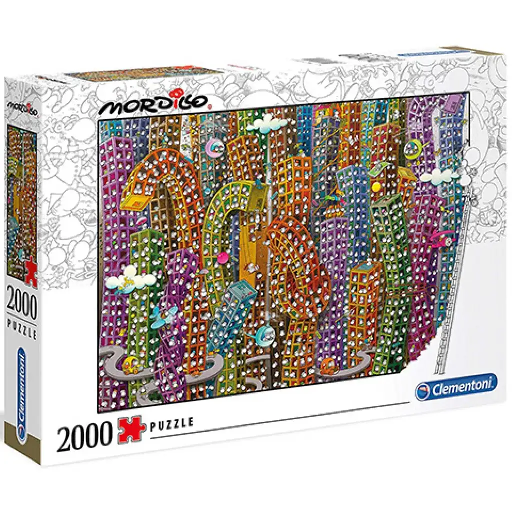 Mordillo A dzsungel puzzle 2000db-os - Clementoni kép 1