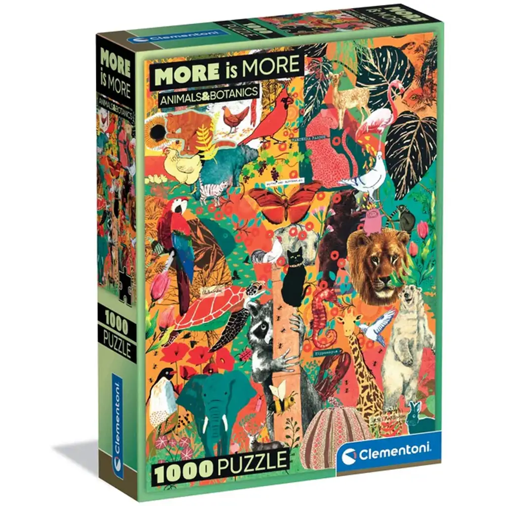 More is More: Állatok és botanikai csodák HQC 1000db-os puzzle - Clementoni kép 1
