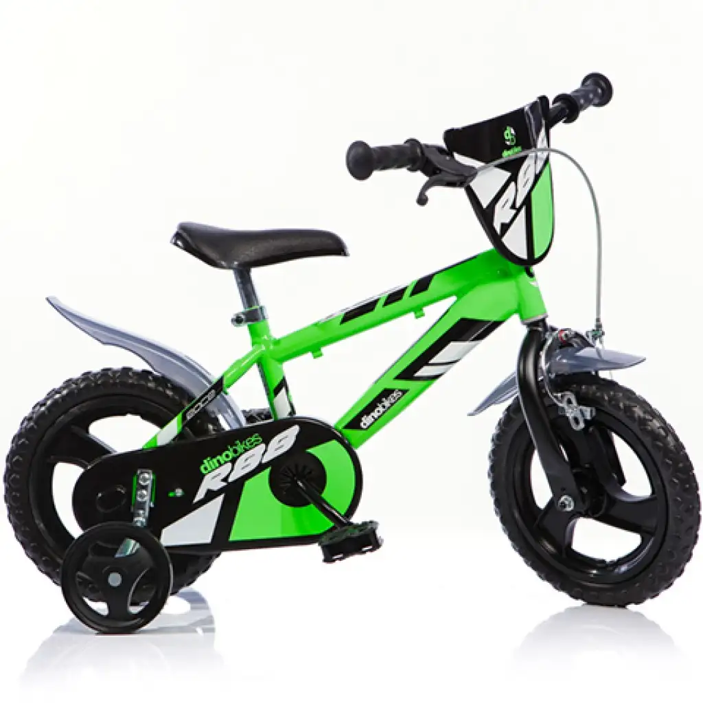 Mountain Bike R88 zöld-fekete gyerek bicikli 12-es méretben - Dino Bikes kerékpár kép 1