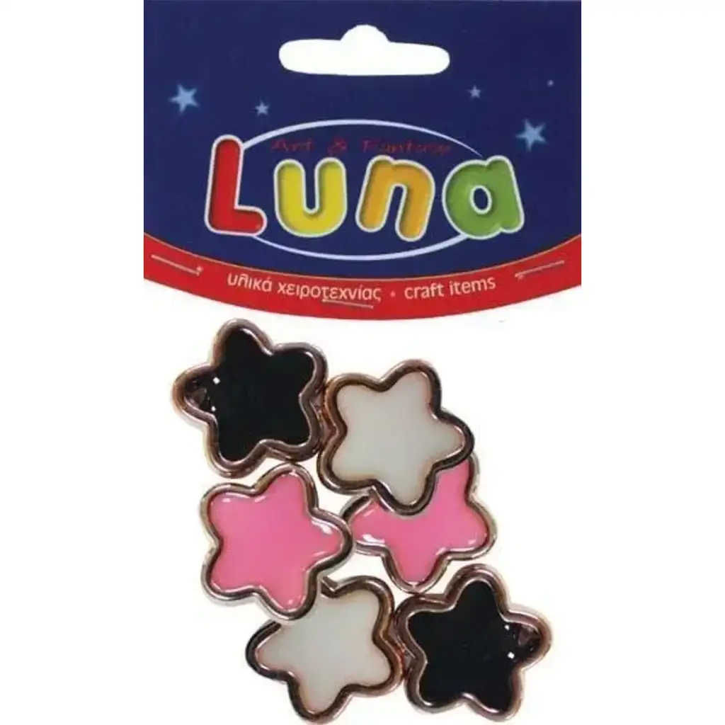 Luna: Műanyag csillag 6db-os szett 20mm kép 1