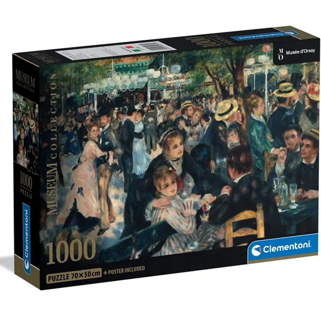 Museum Collection: Renoir - Bál a Moulin de la Galette-ben 1000 db-os puzzle poszterrel - Clementoni kép 1