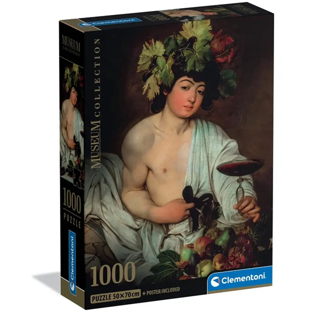 Museum Collection: Caravaggio - Bacchus 1000 db-os puzzle poszterrel - Clementoni kép 1