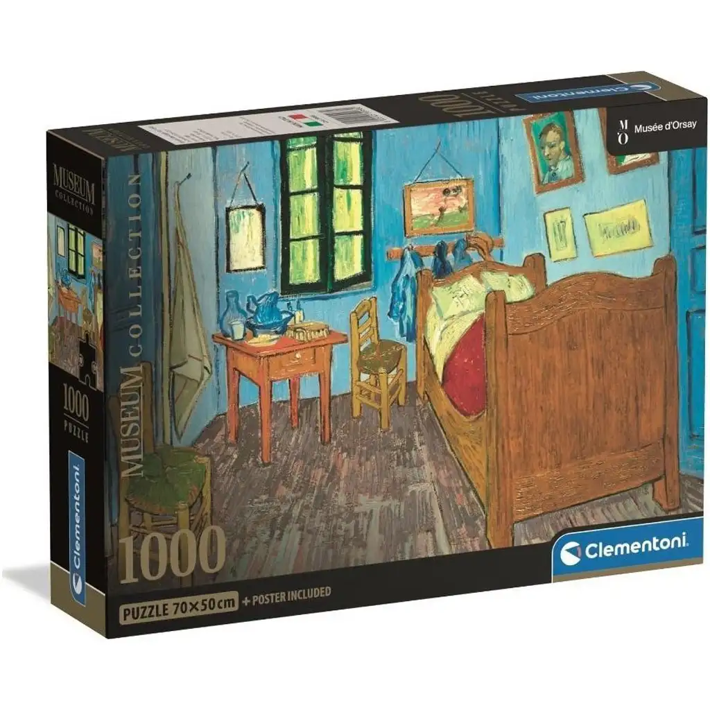 Museum Collection: Van Gogh - Van Gogh szobája Arles-ban 1000 db-os puzzle poszterrel - Clementoni kép 1
