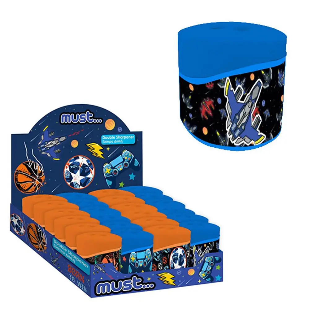Must: Space Battle tartályos 2 lyukú hegyező űrhajós mintával kép 1