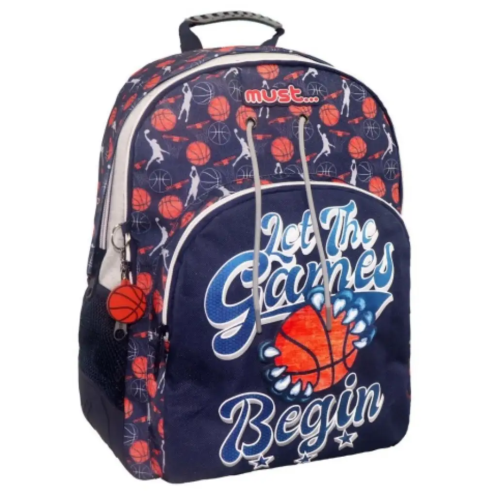 Must Energy: Let The Games Begin ergonomikus iskolatáska hátizsák kép 1